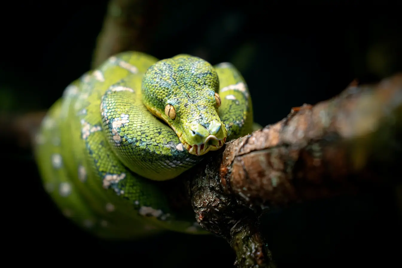 Green Tree Python: The Living Emerald of the Rainforest