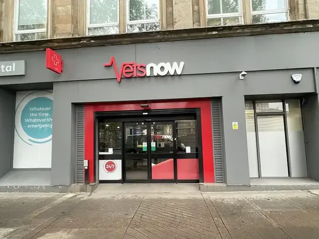 Exterior view of Vets Now Glasgow