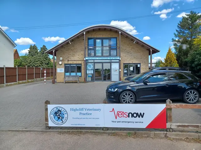 Exterior and signage of Vets Now Manningtree