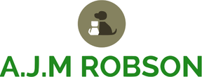 A.J.M Robson Veterinary Surgery logo