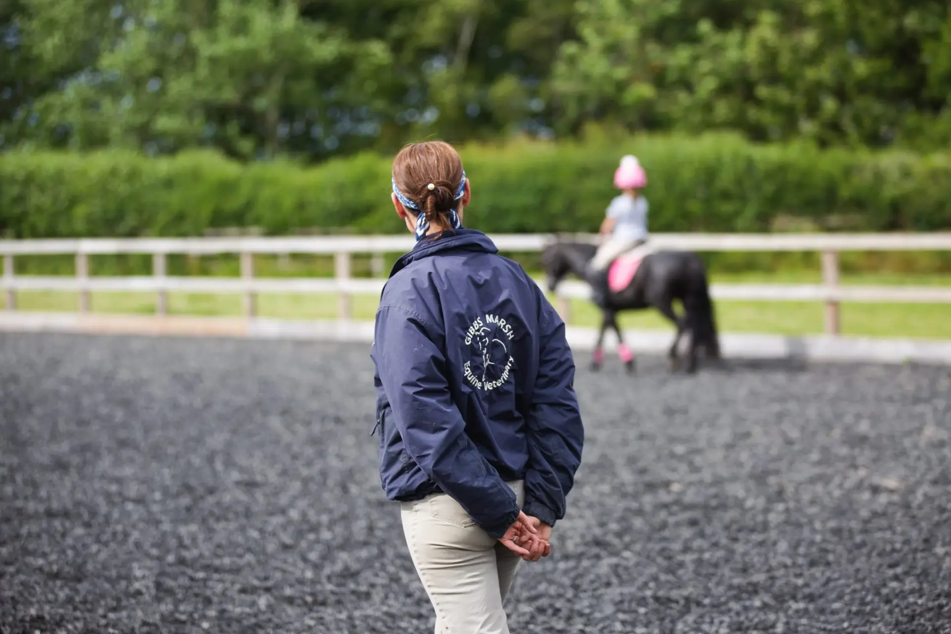 Outdoor arena at Gibbs Marsh Equine